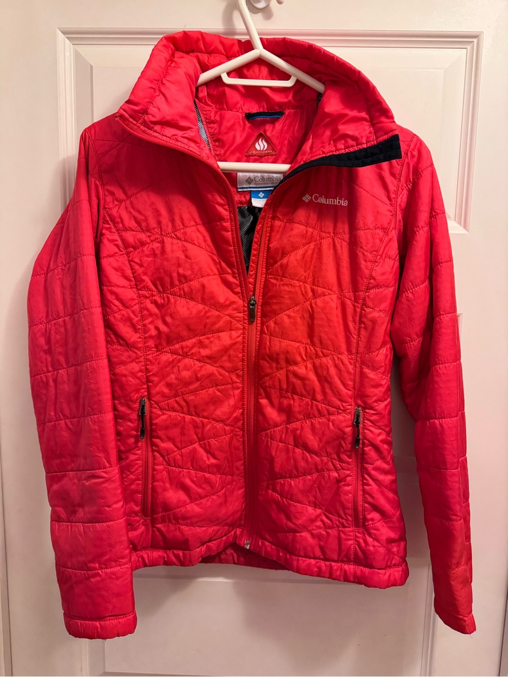 Columbia Bright Red Quilted Puffer Jacket